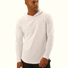 Nwot. Sz Medium. Color- Eggshell White The Hooded Version Of Our Classic Long Sleeve Curve-Hem Featuring The Familiar Lightweight, Breathable Pyca Pror Fabric. Fit: Signature - Designed To Be Fitted Around The Chest And Shoulders With A Taper Down The Body Through The Waist Length: Curve-Hem - Intended To Hit Between The Waist And Hip Athletic, Athleisure, Workout, Gym, Exercise, Casual, Date Night D29-Sold F14 Men's Cuts, Eggshell White, Cut Clothes, Casual Date Night, Mens Cuts, Gym Exercise, Casual Date, Workout Gym, Waist Length