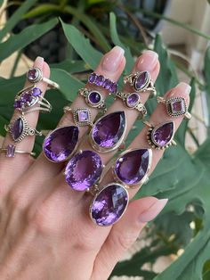 You will receive the amethyst ring of your choice. Each ring is pictured and numbered for choosing. All rings are set in .925 sterling silver Choose your size at checkout Amythest Jewelry Set, Antique Amethyst Jewelry, Amethyst Accessories, Amethyst Jewelry Ring, Jewelry Accessories Necklaces, Rings Amethyst, Amethyst Rings, Accessories Necklaces, Aura Quartz Crystal