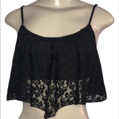 Kirra Lace Crop Top Brand New, Never Worn No Flaws! Make An Offer :) Black Lace Crop Top For Summer, Casual Lace Crop Top For Parties, Ceo Energy, Womens Crop Top, Black Lace Crop Top, Lace Cami Top, Zero Tolerance, Smart Technology, Casual Day Outfits