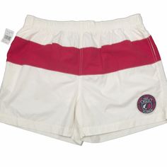 ***** Please Buy With Confidence! Poshmark Has Awarded Us Ambassador Status To Recognize Our Consistently Excellent Buyer Ratings & Outstanding Customer Service ***** These Are Awesome Brand New Vintage Polo Sport Ralph Lauren Swim Trunks. They Are From 2003 And They Have A Patch On The Lower Leg That Says "2003 Polo Annual Spring Game Fishing Rodeo Florida". Sizes: M, L And Xl Color: Creme With Red Stripe Shell: 56% Cotton, 44% Nylon. Mesh Lining: 100% Polyester Elastic Waist With Drawstring. 2 Casual Swim Trunks For Water Polo And Beach Season, Casual Swim Trunks For Water Polo, Casual Swimwear For Water Polo And Beach Season, Casual Swimwear For Water Polo During Beach Season, Sporty Swimwear For Water Polo In Summer, Sporty Swimwear For Water Polo, Casual Red Swimwear For Water Sports, White Sporty Swim Trunks For Water Sports, Red Sporty Swimwear For Sports