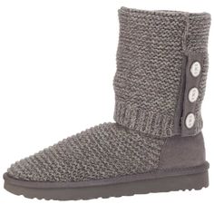 New In Box! Never Worn. Size 8 Ugg Women's Purl Cardy Knit Color: Charcoal Style Number: 1094949-Chrc Sock Lining (100% Wool). Shaft Can Be Cuffed Or Pulled All The Way Up The Calf. Uggpure Wool Insole. Ugg Classic Mini Ii, Ugg Boots Classic Short, Ugg Booties, Knit Boot, Ugg Boots Short, Premium Outlets, Black Ugg Boots, Ugg Bailey Button, Ugg Mini