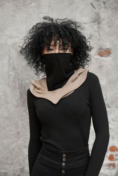 ♥ All my orders ship EXPRESS only >> buy your piece today & have it within 1-3 days upon shipping ♥ This hooded gaiter mask will make you feel totally secure while shopping, traveling, or taking a walk. Droplets and dust have little chance of reaching your mouth, face, hair, or neck and you won't be able to touch your face and transfer pathogens or dirt. Best of all, use the hood as a fashion accessory on its own for the next festival or party! ♥ Sizes: One size fits all ♥ Materials: C Black Balaclava For Winter, One Size Fits Most, Solid Balaclava For Fall Cold Weather, Black Balaclava For Winter, Black Winter Balaclava, One Size Fits Most, One Size Hooded Balaclava For Fall, One Size Fall Balaclava With Hood, One Size Fall Outdoor Balaclava, One Size Full Face Balaclava For Fall, Fall Full Face Balaclava One Size