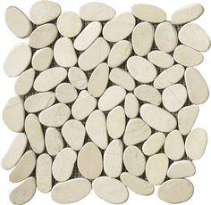 a pile of white pebbles on a white background