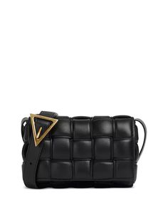 Bottega Veneta - Small Padded Cassette Intreccio Leather Shoulder Bag Bottega Veneta Padded Cassette Bag, Bottega Veneta Cassette Bag, Padded Cassette Bag, Bottega Veneta Crossbody Bag, Bottega Veneta Cassette, Eco Bags, Black Leather Crossbody Bag, Cross Bag, Small Crosses