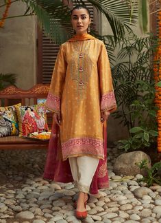 Farah Talib Aziz Gaia Mustard Shirt And Dupatta Tim Tim Luxe Silk Pret – Sara Clothes Farah Talib Aziz, Mustard Shirt, Indian Designer Suits, Embroidered Motifs, Pakistani Wedding Outfits, Pakistani Fashion Party Wear, Boutique Dress Designs, Party Wear Indian Dresses, Indian Wedding Outfits