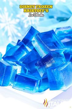 the frozen kristoff's ice cubes are blue