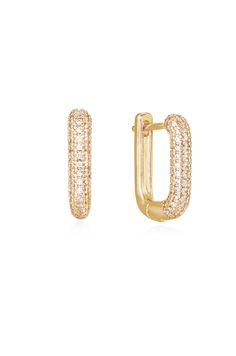 Petite Pave Huggie Earrings Classic Gold Huggie Diamond Earrings, Gold Cubic Zirconia Tarnish-resistant Earrings, Gold-plated Diamond Earrings Fine Jewelry, Classic Plated Earrings For Anniversary, Tarnish Resistant Gold Plated Diamond Earrings, Everyday Gold Plated Diamond Earrings, Gold Tarnish Resistant Drop Diamond Earrings, Gold Tarnish Resistant Diamond Earrings, Classic Gold Cubic Zirconia Earrings