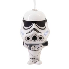 a star wars character ornament hanging from a string