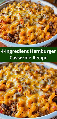 Looking for easy ground beef recipes? Try our 4-ingredient Hamburger Casserole Recipe! This simple ground beef recipe is perfect for quick dinner ideas, making it a standout among hamburger casserole recipes. Fast Family Dinner Ideas, Beef Tomato Soup, Hamburger Casserole Recipes, Easy Hamburger Casserole, Quick Beef Recipes, Quick Ground Beef Recipes, Beef Tomato, Hamburger Casseroles Recipes, Ground Beef Recipe