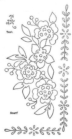 a drawing of flowers and leaves with the word start on it's side in black ink