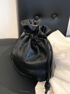 Bag For Love -Minimalist Drawstring Detail Bucket Bag - Women Crossbody Product Description Color Black Quantity 1 piece Coating 100% Polyurethane Composition 100% Polyurethane Material PU Leather Size Chart INCH CM Size Bag Width Bag Height Bag Length Strap Length one-size 3.9 7.1 7.9 45.3 Size Bag Width Bag Height Bag Length Strap Length one-size 10 18 20 115 Similar Products h2 { text-align: center; } .red-box { width: 100%; display: flex; flex-direction: row; flex-wrap: wrap; justify-content Black Faux Leather Bucket Bag With Adjustable Strap, Black Faux Leather Bucket Bag For Shopping, Black Faux Leather Crossbody Bucket Bag, Black Polyurethane Bags For Daily Use, Daily Use Black Polyurethane Bags, Trendy Black Polyurethane Bag, Everyday Black Polyurethane Bag, Black Polyurethane Travel Bags, Black Soft Leather Pouch Bucket Bag