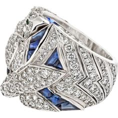 Immerse yourself in the world of luxury, where artistry and innovation converge in the Cartier 18K White Gold Diamond And Sapphire Dove Ring. This exquisite piece embodies elegance and grace, featuring a stunning dove motif crafted from 18K white gold, adorned with shimmering diamonds and vibrant sapphires. The intricate design captures the essence of love and freedom, making it a perfect symbol for cherished moments.Crafted by renowned designer Cartier, this ring is a testament to timeless beauty and exceptional craftsmanship. The diamonds and sapphires sparkle with every movement, creating a mesmerizing display of light and color. Whether worn as a statement piece or as a symbol of affection, this ring is sure to captivate hearts and turn heads wherever you go.Indulge in sophistication a Cartier Diamond, Sapphire Birthstone, Designer Diamond Jewellery, Yellow Rings, Yellow Jewelry, Symbolic Jewelry, Vintage Engagement, Intricate Design, Eternity Bands