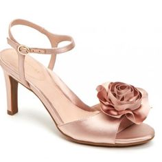 Nwt Nib Brand New In Box. Taryn Rose Jacklyn Rose Sandal $295 Dance The Night Away In These Super Comfortable Ankle Strap Dress Sandals. They're Just As Pretty As They Are Comfy. A Round Ruffled 3d Rose Blooms Gorgeously Atop This Beautiful Sandal Styled With Delicate Ankle Straps And A Slender Heel. Crystal Satin Upper; Luxurious Smooth And Supple Genuine Leather Lining Peep Toe. Gold Tone Buckle Closure Crystal Satin Wrapped Slim Heel Poron Cushioned Footbed With Contoured Arch Support For Com Gold Bridal Shoes, Taryn Rose Shoes, Bridal Shoes Low Heel, Orthopedic Surgeon, Gold Strappy Heels, Rose Gold Sandals, Strappy Leather Sandals, British Garden, Beautiful Sandals