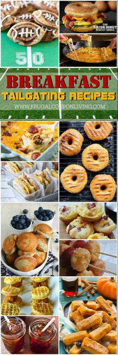 a collage of photos with different foods in them