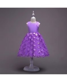 Buy beautiful short children girl dress with flowers online. In-stock with many colors and sizes, free world-wide shipping. Purple Ball Gown, Purple Satin Dress, Baby Dress Embroidery, Satin Flower Girl Dress, African Dresses For Kids, Dress With Flowers, Dress Embroidery, Wedding Dresses For Girls, Beautiful Shorts