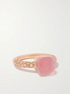 POMELLATO Nudo Petit 18-karat rose gold multi-stone ring | NET-A-PORTER Luxury 14k Rose Gold Diamond Ring, Luxury Gemstone Stackable Rings For Formal Occasions, Luxury 14k Rose Gold Jewelry With Rose Cut Diamonds, Luxury 14k Rose Gold Gemstone Jewelry, Elegant Pink Gold Rings With Prong Setting, Elegant Formal Stackable Gemstone Rings, Luxury 14k Pink Gold Ring, Luxury Pink Gold Promise Ring, Luxury 14k Rose Gold Ring Jewelry