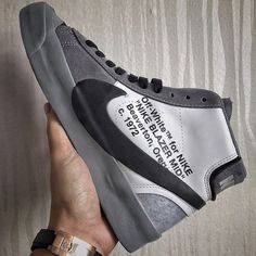 Nike Blazers Custom, Nike Blazers, Off White X Nike, Off White Shoes, Sneaker Lovers, Nike Air Shoes