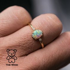 Vivid Color Oval Australian Semi-Black Opal Diamond Engagement Ring 18K Gold | eBay Gold Opal Ring With Prong Setting As Gift, Yellow Gold Opal Ring Gift, Gold Round Opal Ring As Gift, Gold Opal Ring For Gift, Gold Opal Birthstone Ring For Gift, Gold Opal Ring Gift, Classic Gold Opal Ring As Gift, Elegant Pear-shaped Opal Ring As Gift, Gold Opal Rings As Gift