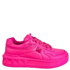 Valentino One Stud Sneakers in Pink - Discounts on Valentino at UAL