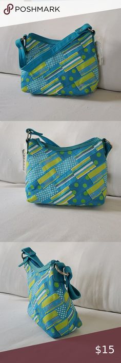 Canvas bag Turquoise and lime green 11x7 canvas bag with shoulder strap. Tiannl Bags Shoulder Bags Casual Blue Crossbody Hobo Bag, Retro Green Bags With Adjustable Strap, Casual Blue Satchel With Zipper Closure, Retro Green Bag With Removable Pouch, Blue Square Satchel For Everyday Use, Retro Green Pouch Bag, Trendy Blue Hobo Bag For Everyday Use, Everyday Square Blue Hobo Bag, Everyday Blue Square Hobo Bag