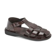 Daniel - Leather Fisherman Sport Sandal | Brown Jesus Sandals, Fisherman Style, Ankle Strap Sandals Flat, Toe Loop Sandals, Sandal Style, Leather Sandals Handmade, Closed Toe Sandals, Ankle Strap Flats, Vegan Leather Bag