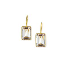 Emerald Cut Rock Crystal Dr... Classic Gold Earrings With Rectangular Stone, Classic Gold Rectangular Earrings, Elegant Gold Earrings With Rectangular Stone, Gold Earrings With Rectangular Stone For Formal Occasions, Gold Square Cut Bezel Set Jewelry, Gold Jewelry With Bezel Setting And Square Cut, Gold Square Cut Jewelry With Bezel Setting, Natural Rock, Fall Accessories