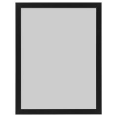 a black framed mirror on a white background with clipping area for text or image