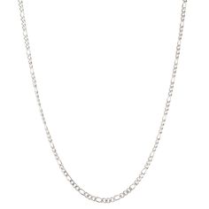 Men's Stainless Steel Figaro Chain Necklace (3mm) - Silver (24) Classic Metal Necklace With Figaro Chain, Classic Figaro Chain Metal Necklace, Classic Stainless Steel Figaro Chain Necklace, Stainless Steel Figaro Chain Necklace, Harry Potter Merchandise, Figaro Chain Necklace, Figaro Chains, Figaro Chain, Origami Owl