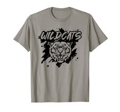 a grey t - shirt with the words wild cats on it