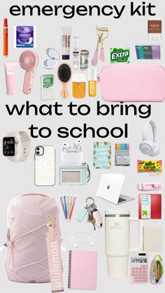 What To Bring To School, High School Essentials, School Routine For Teens