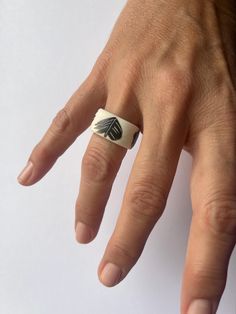 This porcelain ring with 24k gold is made out of porcelain and fired in special ceramic kiln two times on high temperature of 1220oC (2228oF). That high temperature made this ring very strong, but the ring is still fragile.  If you are not sure about your ring size, please compare your ring with a picture of the porcelain ring. Important note - your porcelain ring should be 1/2 or 1/4 bigger than the ring you wear. I make rings in one size, so there is no way to change it for the same one in a d Porcelain Ring, Make Rings, Ceramic Kiln, Black Tree, Serbia, White Porcelain, Rings Statement, High Temperature, No Way