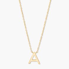 This Ainsley 14K Gold Initial Pendant is a luxurious gift that will truly make a statement! Show off your style and personality with this beautiful 14K gold pendant that proudly displays your initial. It's the perfect way to add a little sparkle to your day! Available in 14k yellow gold 16" cable chain with 2" extender Initial size: 8mm tall, width varies Spring-ring clasp This is an uppercase only font, lowercase letter entered will be produced as uppercase This item is FINAL SALE SKU: BYN1461 Luxury 14k Gold Initial Necklace For Formal Occasions, Yellow Gold Initial Pendant Charm Necklace Stamped 14k, Formal Initial Necklace, Gold Sterling Silver Name Necklace With Polished Finish, Gold Polished 14k Gold Initial Necklace, Gold Polished Sterling Silver Name Necklace, Formal Initial Pendant Necklace, Anniversary Jewelry With Initial Pendant, Formal Personalized Initial Necklace In Fine Jewelry Style