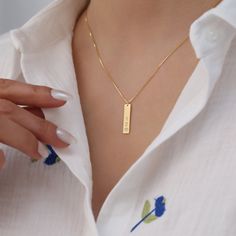 Personalized Number Necklace , Custom Number Necklace , Year Necklace , Aria Number Year Necklace , Silver Necklace , Mothers day gift 💕 H O W * TO * O R D E R Step 1 : Choose the color: Gold, Rose Gold, White Gold Step 2 : Choose necklace length: 14" to 24" available Step 3 : Add your personalization: Simply use the 'PERSONALIZATION BOX' to let us know the NAME and FONT NUMBER that you would like. 💕 DETAILS, MATERIAL & FINISH Yellow Gold, Rose Gold, Silver, 14K Solid Gold Silver ALL OUR PRODU Meaningful Rectangular Necklaces For Gifts, Meaningful Rectangular Necklace For Gift, Meaningful Gift Necklace, Minimalist Rectangular Pendant Name Necklace For Gifts, Minimalist Rectangular Pendant Name Necklace As Gift, Customizable Rectangular Necklaces For Birthday, Customizable Rectangular Necklaces For Birthday Gift, Customized Rectangular Necklace For Birthday Gift, Customizable Rectangular Necklace For Birthday Gift