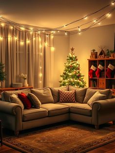 Transform your Christmas living room into a winter wonderland with these 20 cozy and stylish ideas featuring twinkling lights, warm textiles, and more. Get inspired for a holiday season to remember! Glamorous Christmas, Christmas Living Rooms, Twinkling Lights, Twinkle Lights, Twinkle Twinkle, Winter Wonderland, Room Ideas, Holiday Season, Textiles