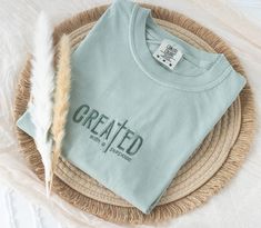 Christian Art Projects, Christian Clothes, Etsy Clothing, Created With A Purpose, Christian Tshirt Design, Jesus Clothes, Etsy Clothes, Christian Shirts Designs, Faith Clothing