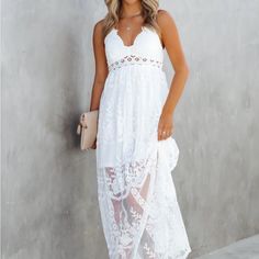 Summer Cami Dresses,Beach Dresses For Women,Boho Dress For Women,Wedding Guest Dresses For Women,Sundresses Fits True To Size Floor-length Dress For Brunch During Beach Season, Flowy V-neck Dress For Beach Wedding, Elegant Lace Maxi Dress For Beach Cover-up, Elegant Lace Maxi Dress Beach Cover-up, Chic Maxi Length Dress For Beach Wedding, Beach Season Wedding Dresses, V-neck Sundress For Beach Wedding, Chic Lace Dress For Beach Cover-up, Beach Lace Maxi Dress