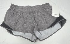 Lululemon Hotty Hot Short 2.5” Heather  Black Low Rise/ LR Women's Size 10 Lululemon Hotty Hot Shorts, Hot Short, Hotty Hot Shorts, Hot Shorts, Active Wear Pants, Heather Black, Christmas List, Low Rise, Active Wear