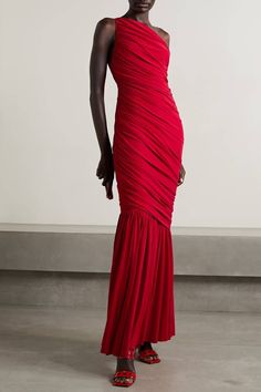 Clothes Uk, Gathered Dress, One Shoulder Gown, Gala Dresses, Norma Kamali, Event Dresses, Dress Code, Elegant Outfit, Mr Porter