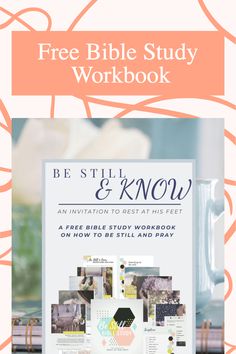 the bible study workbook with an image of flowers and coffee mugs on a table