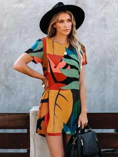 Buy More, SAVE More!





Summer Streetwear Elegant Dress New Short Sleeve Round Neck Irregular Graffiti Print Slim Thin Casual Short Dress Printed Casual Dresses, Summer Streetwear, Casual Day Dresses, Short Dresses Casual, Short Sleeve Mini Dress, Printed Shift Dress, Daily Dress, Mini Dress With Sleeves, Elegant Dress