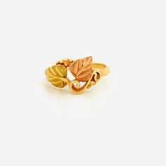 Vintage Estate 10k Mixed Gold Black Hills Gold Ring, Leaf And Grape Vines Design, Size 7, 3.0g Description: Discover The Timeless Elegance Of This Vintage Estate 10k Mixed Gold Black Hills Gold Ring. Crafted With Intricate Attention To Detail, This Stunning Piece Features A Classic Leaf And Grape Vines Design, A Hallmark Of Black Hills Gold Artistry. Made From A Mix Of 10k Yellow, Rose, And Green Gold, The Ring Captures The Natural Beauty And Sophistication That Collectors And Enthusiasts Adore. Vines Design, Black Hills Gold Rings, Black Hills Gold Jewelry, Black Hills Gold, Vine Design, Nature Inspired Design, Black Hills, Everyday Accessories, Yellow Rose