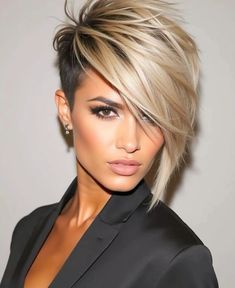 Cute Haircuts, Edgy Hair, Amazing Hair, Perfect Brows, Hair Envy, Fashion Tips For Women, Grow Out, Pixie Hairstyles