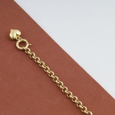 "\"14k Gold Rolo Link Bracelet with Heart Charm | Thick Belcher Chain Gold Bracelet, Sailor Lock Clasp, Puffy Heart Charm | Gift for Her\" ◖ P R O P E R T I E S ◗ * Material: 14k Gold * Weight #1: 2,8gram (for 7\", with charm, ±5%) * Weight #2: 5,9gram (for 7\", with charm, ±5%) Contact me if you are unsure about length. Photos belong to the #2 Large Rolo Bracelet ◖ D I O N J E W E L ◗ ‣ 14K REAL GOLD ‣ EXPRESS DELIVERY IN 1-3 DAYS* ‣ HANDMADE ONLY FOR YOU, NO USED JEWELRY ‣ GIFT BOX AND OTHER G Classic Heart Jubilee Bracelet For Valentine's Day, Classic Heart Shaped Chain Bracelet As Gift, Classic Heart-shaped Chain Bracelet As Gift, Classic Heart-shaped Chain Bracelet Gift, Classic Heart Chain Bracelet For Valentine's Day, Classic Heart-shaped Chain Bracelet For Valentine's Day, Classic Yellow Gold Bracelet With Heart Charm, Classic Round Heart Bracelet For Valentine's Day, Classic Yellow Gold Heart Bracelet