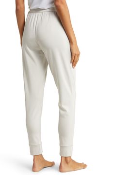 These ultrasoft and breathable joggers with an elastic/drawstring waist are the perfect go-to when you want to cozy up on the couch. 70% viscose, 26% acrylic, 4% spandex Machine wash, tumble dry Imported Sporty Ankle-length Comfort Stretch Sweatpants, Athleisure Pants With Comfort Waistband For Loungewear, Athleisure Pants With Elastic Waistband For Lounging, Joggers With Comfort Waistband For Relaxation, Stretch Sweatpants With Comfort Waistband For Relaxation, Athleisure Sweatpants With Elastic Waistband For Relaxation, Sporty Sweatpants With Elastic Waistband For Relaxation, Athleisure Pants With Elastic Waistband For Loungewear, Athleisure Bottoms With Comfort Stretch