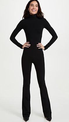 SPRWMN Flare Pants | SHOPBOP Sleek Fitted Elastane Bottoms, High Stretch Elastane Trousers, Versatile Elastane Pants For Night Out, Flattering Stretch Bottoms For Night Out, Elastane Pants For Night Out, Tight Elastane Pants For Night Out, Stretch Elastane Straight Pants, Sleek Stretch Pants, Fitted Elastane Pants For Fall