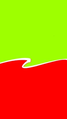 a red and green background with an orange surfboard