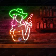 Cowgirl Neon Sign Man Cave Bar Led Light Are you a wild west style lover? You can not miss this stunning Cowgirl Neon Sign Man Cave Bar Led Light! Sexy, vibrant, trendy and gorgeous, a cowgirl neon sign is sure to be a conversation starter. Whether you're looking for a special decoration for your man cave, bar, pub, club or event your home, a hot neon cowgirl sign will be the best choice! It's time to add a Western charm to your space and enjoy the beauty of neon light! And neon cowgirls lights Babe Cave Ideas, Neon Cowgirl, Cowboys Sign, Rooms Decor, Babe Cave, Woman Cave, Sign Man, Bar Led, Bar Room