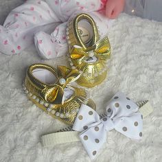 Brand New Blinged-Out Baby Shoes And With Matching Hat Band. Bling Out With Pearls. Size 6 To 9 Months Baby Walker, Hat Band, Kids Shoes, Baby Shoes, Kids Shop, White Gold, Size 6, Brand New, Band