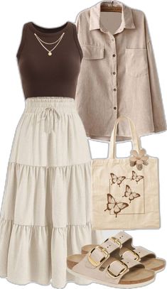 Modest Girly Outfits, Modest Casual Outfits, Modesty Outfits, Cute Modest Outfits, Modest Summer Outfits, Everyday Fashion Outfits, Casual Day Outfits, Elegante Casual, Quick Outfits