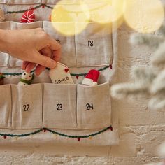 Little Christmas Advent Calendar with Hand Felted Mini Ornaments – Craftspring Advent Calendar Pattern, Felt Advent Calendar, Christmas Motifs, Month Of December, Wrapping Gift Cards, Christmas Linen, Mini Ornaments, Christmas Advent Calendar, Hand Felted